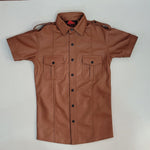 Bleat the System – Leather & Attitude With Tan Colour Sheep Leather Shirt