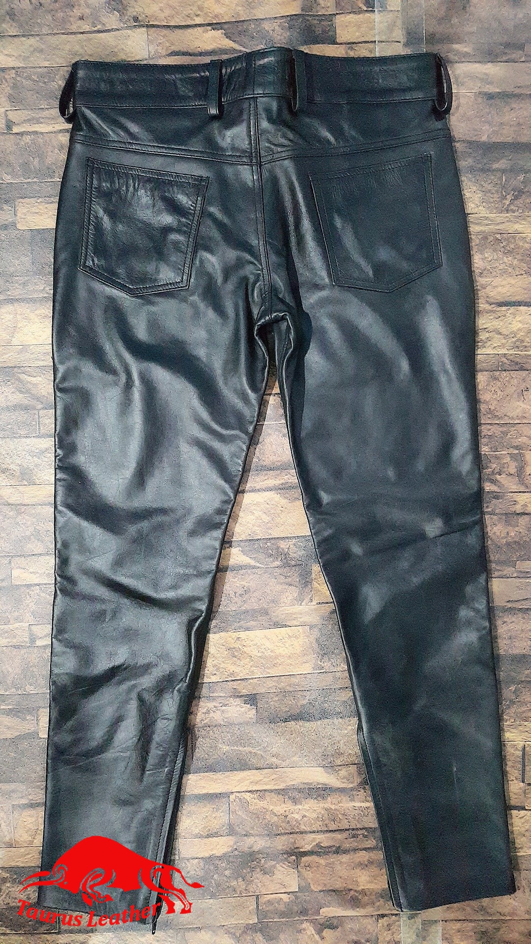 TAURUS LEATHER 501 Cow Leather Black Pant