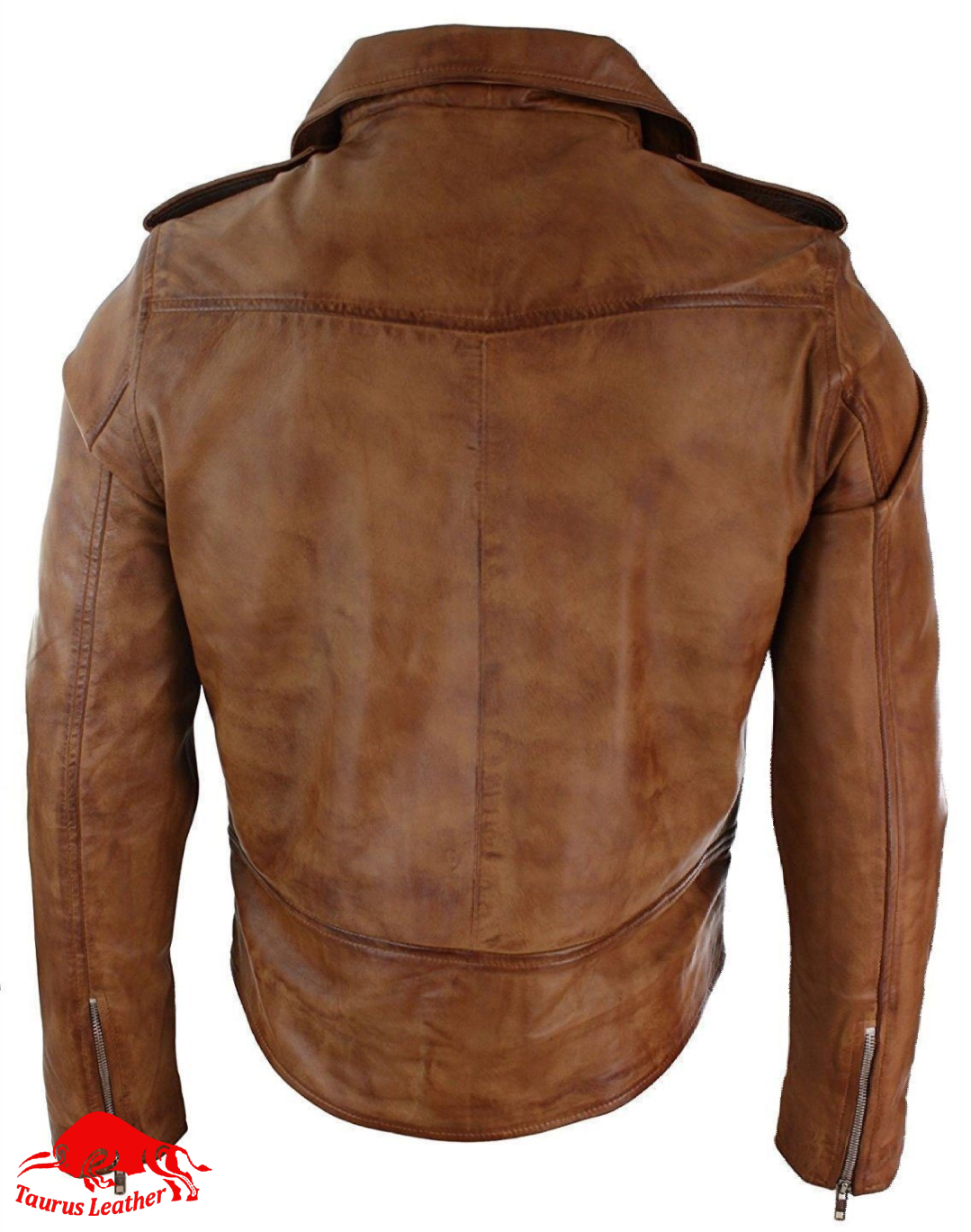 TAURUS LEATHER Tank Color Cow Leather Jacket Wax Article