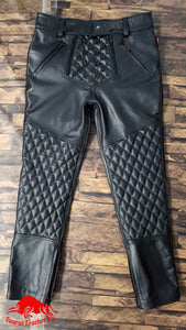 TAURUS LEATHER Black Cow Leather Pant