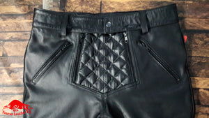 TAURUS LEATHER Black Cow Leather Pant