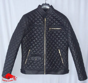 TAURUS LEATHER Woman Quilted Sheep Leather Jacket