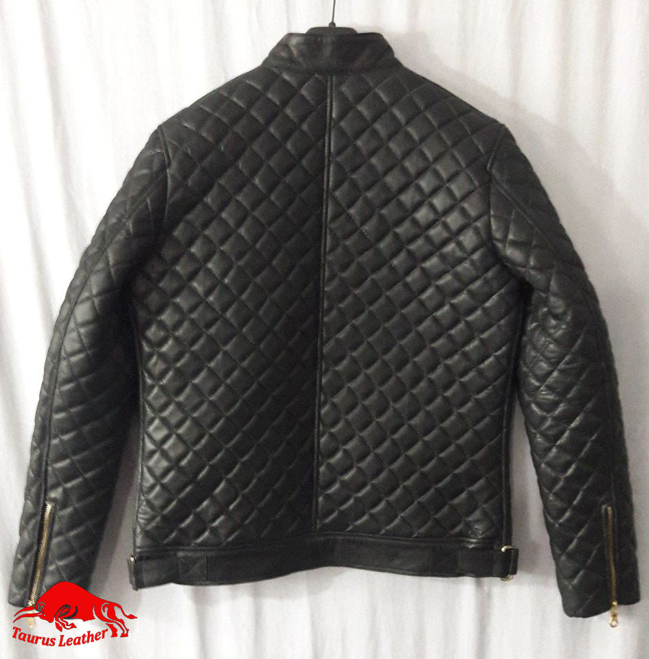 TAURUS LEATHER Woman Quilted Sheep Leather Jacket